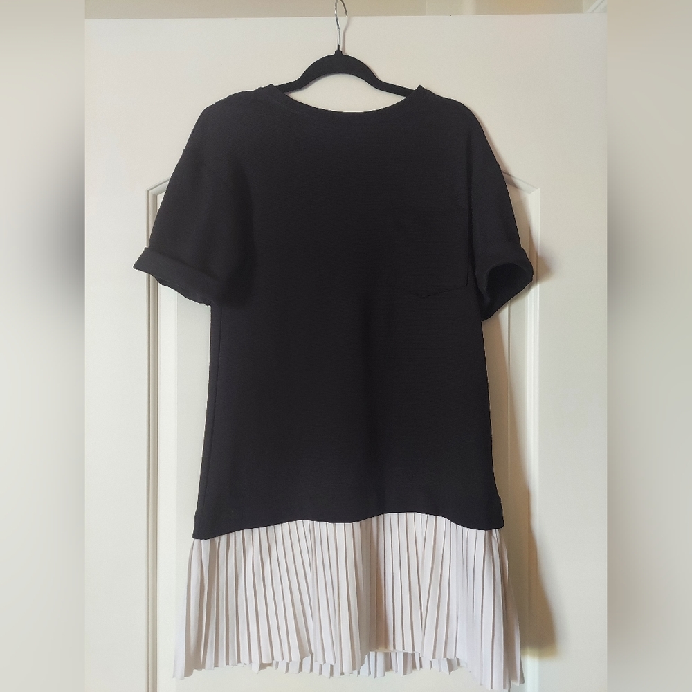STRADIVARIUS PLATED MINI DRESS SIZE:S